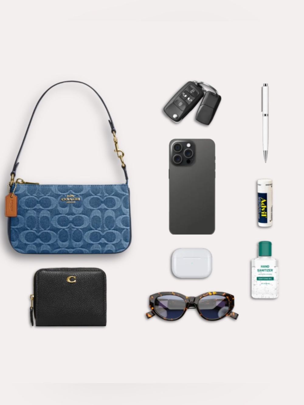 COACH Nolita 19 In Signature Denim 2 In 1 — Shoulder Bag / Wristlet NWT - Picture 7 of 7
